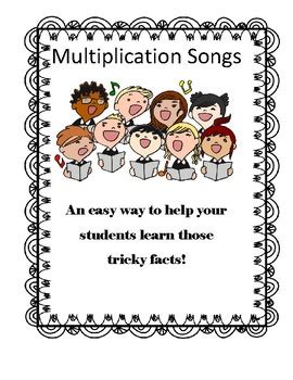 Multiplication Facts Songs by For His Glory | Teachers Pay Teachers