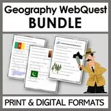 NORTH AMERICA GEOGRAPHY SCAVENGER HUNT | WebQuest by The Science Teacher Geek