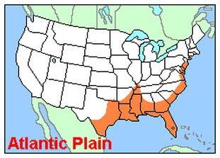Atlantic and Gulf Coastal Plains - United States and Canada