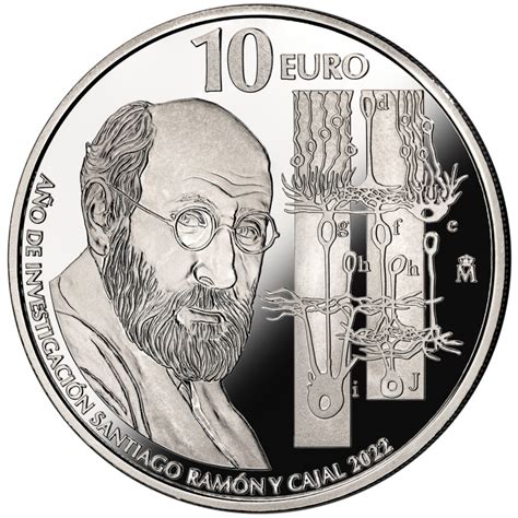 2022 €10 from Spain dedicated to Ramon y Cajal - Numismag