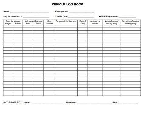 Log Book Templates | 10+ Free Printable Word, Excel & PDF Formats ...