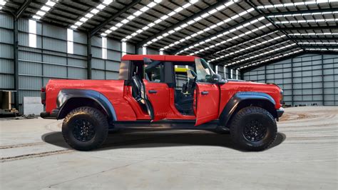 2024 Ford Bronco Raptor CGI Pickup Truck Seems Ready for a Jeep ...