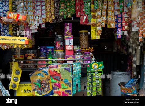 Indian village shop. Puttaparthi, Andhtra Pradesh, India Stock Photo - Alamy