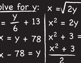 Rearranging Equations