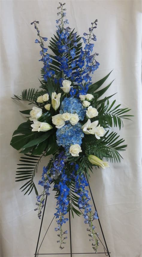 Ocean Blue Funeral Flowers | Sympathy Delivery