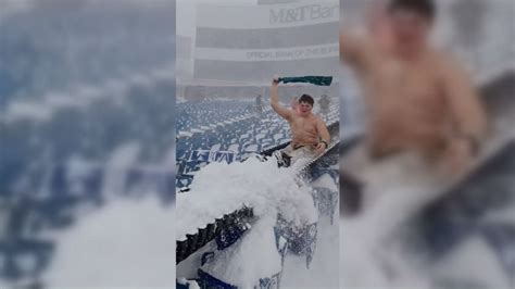 Watch Buffalo Bills fan slide down stadium stairs | CNN