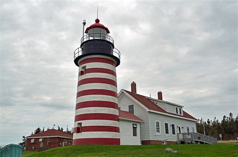 Northeast coast of US - Maine / West Quoddy Head lighthouse - World of ...