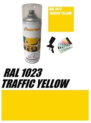 RAL 1023 Traffic Yellow Paint High Endurance Enamel Paint 400ml Aerosol | eBay