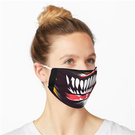 "Scary Evil Clown Teeth Horror Mask Face Design" Mask by Ruftup ...