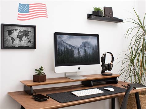 Monitor Stand Desk Shelf Dual Monitor Stand Computer Stand MacBook ...