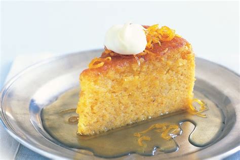 Whole orange & almond cake with botrytis syrup