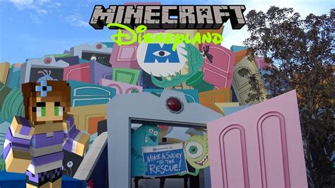 Monsters, Inc. Mike & Sulley to the Rescue! Minecraft Disneyland! - YouTube