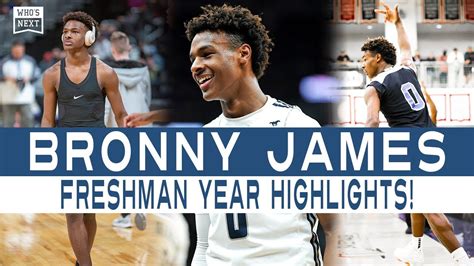 Sierra Canyon Bronny James Freshman Year HIGHLIGHTS! - YouTube