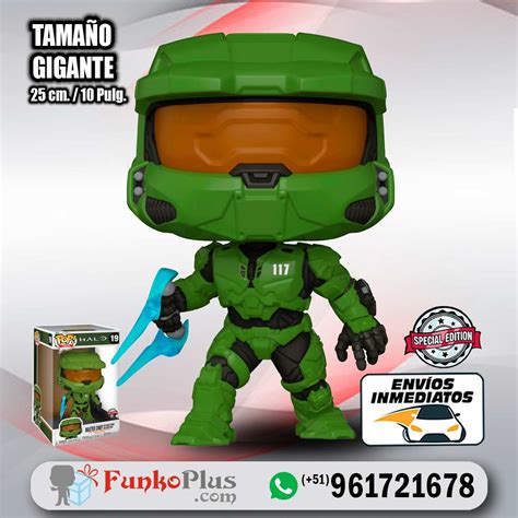 Funko Pop Halo Master Chief Tamaño Grande