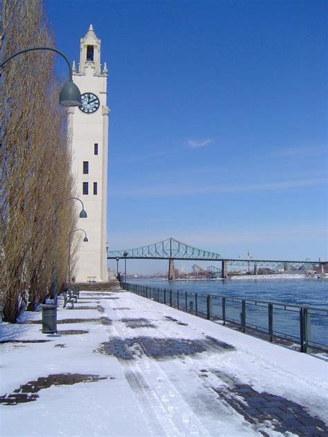 Free Stock photo of Clock Tower in Winter at Old Port of Montreal ...