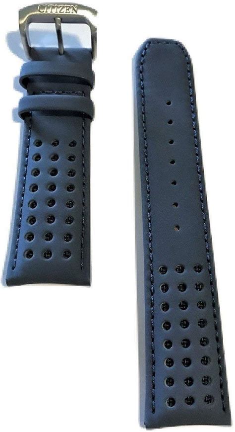 Amazon.com: Original Citizen Blue Leather Band Strap for Citizen Blue ...