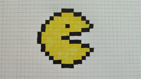 How to Draw Pacman - Pixel Art - YouTube