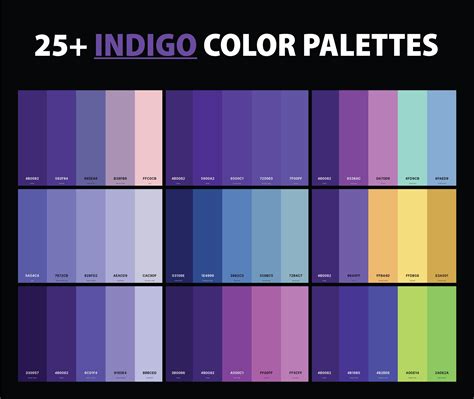 25+ Best Indigo Color Palettes with Names and Hex Codes – CreativeBooster