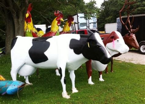 Life Size Metal Cows - Tin Art - Lawn Ornament | Home & Garden, Yard ...