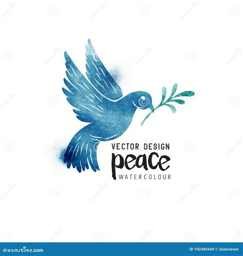 Peace Dove Watercolor Royalty-Free Illustration | CartoonDealer.com #102485649