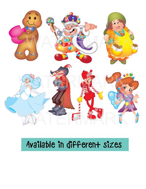 Candyland Candy Game Sweets Characters Theme for Toppers - Etsy