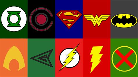 Justice League Logos (The Main 10) by robbedthief on DeviantArt