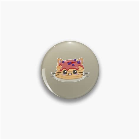 "Pancake Cat / Cute Kawaii Pancake Cat meme" Pin for Sale by CoolSkin | Redbubble