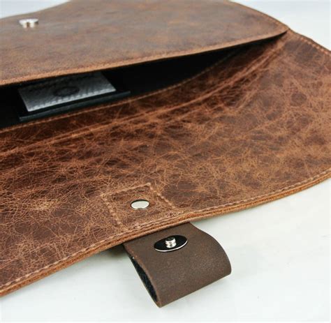 personalised brown leather macbook air case by freeload accessories | notonthehighstreet.com