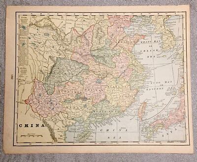 ANTIQUE ENGRAVED 1800S Map Of China And Japan! Original Piece Ready To Frame! $29.99 - PicClick