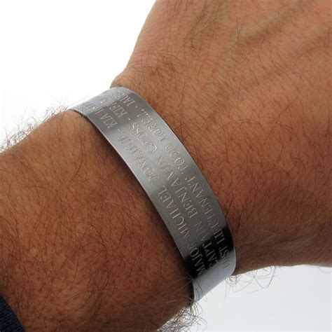 Black KIA Engraved Bracelet -Memorial Jewelry- Soldier gift hero cuff - Nadin Art Design ...