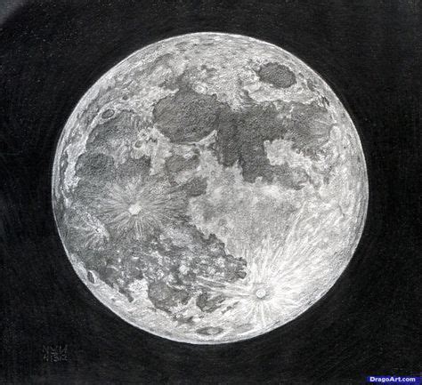 How to draw the moon. Step by step! | Moon drawing, Guided drawing ...