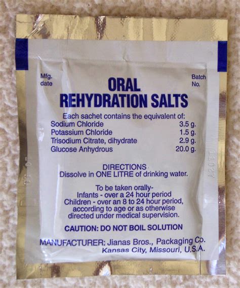 Webbingbabel: Jianas Bros Oral Rehydration Salts 27.9 gm Foil Packet