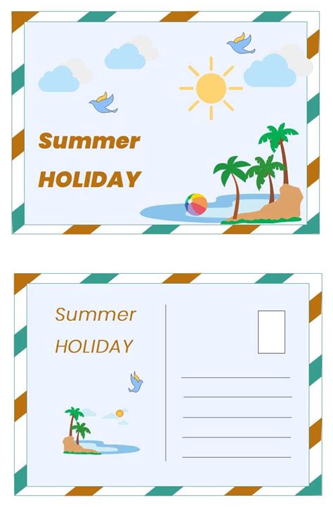 Free Editable Postcard Examples | EdrawMax Online