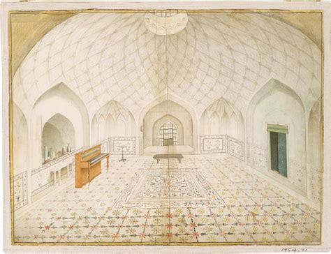 Interior of the Hammam at the Red Fort, Delhi, Furnished According to ...