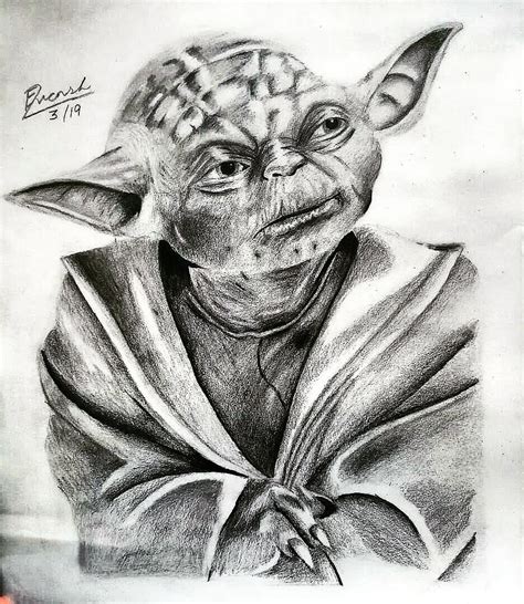 Old yoda > baby yoda : r/sketches