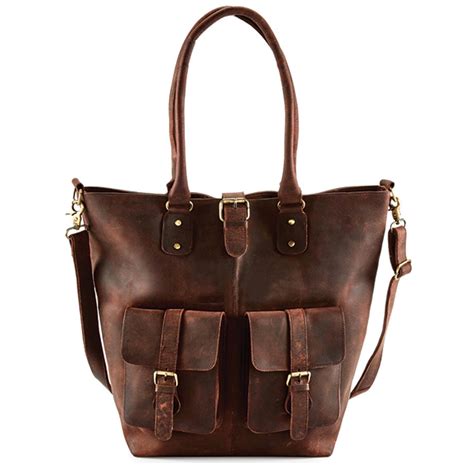 Leather Work Tote Bag - Leatheriza