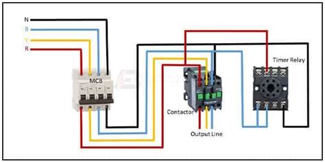 electrical timer wiring diagram | Timer, Circuit diagram, Electricity