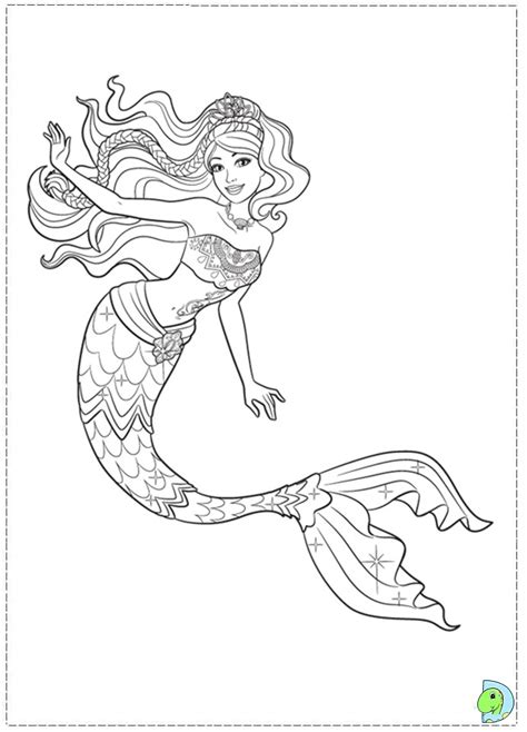 Gambar Barbie Mermaid Tale Coloring Page Dinokids Org Pages di Rebanas - Rebanas