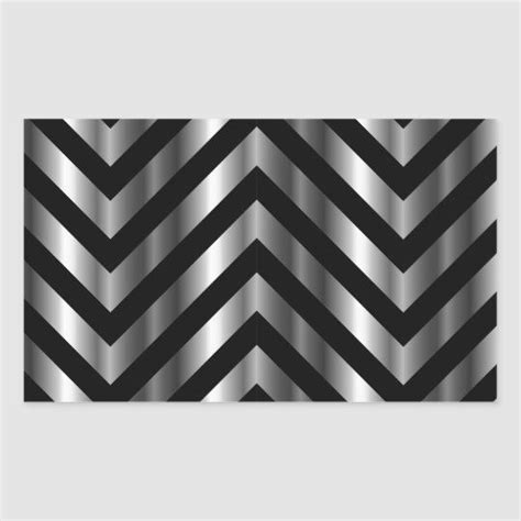 Optical illusion with metal bars and zig zag lines rectangular sticker | Zazzle | Optical ...