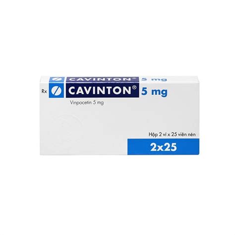 Cavinton 5mg (viên,giảm các triệu chứng tâm thần kinh do rối loạn tuần hoàn não) – QNA Pharma