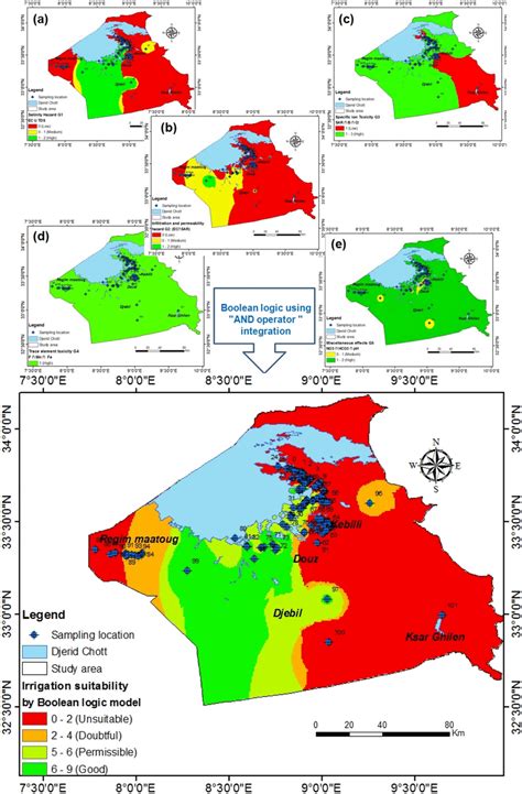 Final irrigation water quality map of the CT aquifer in the Kebili ...