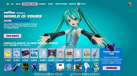 Fortnite Festival × Hatsune Miku (Festival Pass Concept) : r ...