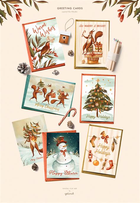 Christmas Squirrels on Behance