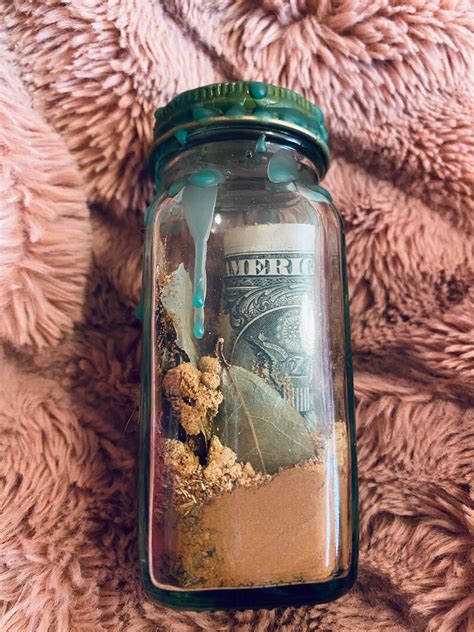 Money Spell Jar: Manifest wealth and prosperity Pre-made | Etsy