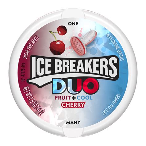 Icebreakers, Ice Breakers Duos, Cherry Flavored Mint, 1.3 Oz. - Walmart.com - Walmart.com