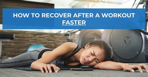 6 Hacks To Recover From A Workout Faster And Build Lean Muscle Tissue