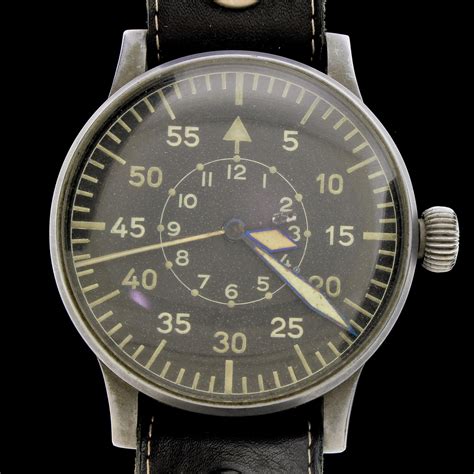 WWII Luftwaffe B-Uhr Observation Navigator Pilot Watch Wempe Type 2 ...