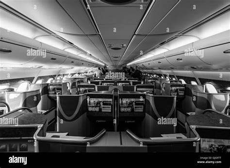 Airbus a380 business class Black and White Stock Photos & Images - Alamy