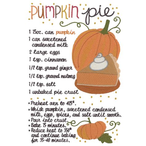 Pumpkin Pie Recipe