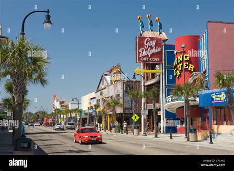 OCEAN BOULEVARD DOWNTOWN MYRTLE BEACH SOUTH CAROLINA USA Stock Photo - Alamy